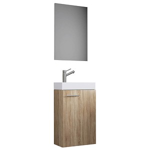 VCM my bath Badmöbel-Set Slito 3-tlg. sonoma-eiche 41,0 x 22,0 x 130,0 cm