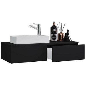 VCM my bath Badmöbel-Set Gudas 2-tlg. schwarz 85,0 x 35,0 x 14,0 cm