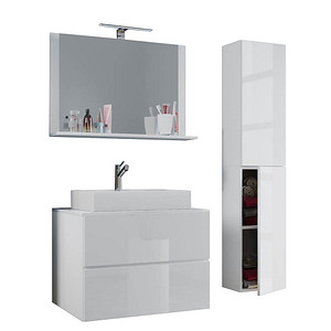 VCM my bath Badmöbel-Set Lendas L 4-tlg. weiß 94,0 x 46,0 x 150,0 cm
