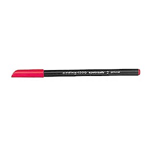 EDDING Faserstift 1200 Rund Rot (4-1200002) Strichbreite 0,5-1mm