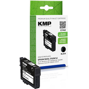 KMP Patrone Epson 502XL black 550 S. E196X remanufactured