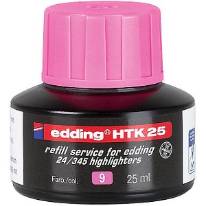 EDDING HTK25 rosa Nachfülltinte mit Kapillarsystem (4-HTK25009)