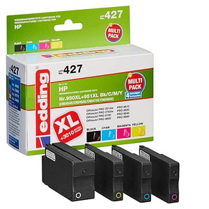 EDDING Tinte ersetzt HP 950, 950XL, 951, 951XL Kompatibel Kombi-Pack Schwarz, C