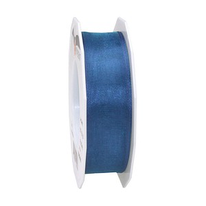 PRÄSENT Geschenkband Four Seasons seidenmatt royalblau 25,0 mm x 25,0 m