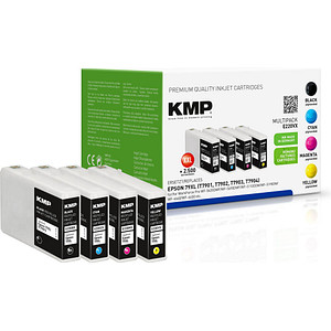 KMP MULTIPACK E220VX 4er Pack Schwarz, Gelb, Cyan, Magenta Tintenpatrone