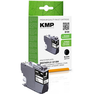 KMP B100 Tintenpatrone schwarz kompatibel mit Brother LC-3213BK