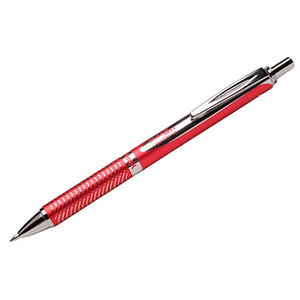 Pentel EnerGel BL407 Gelschreiber rot/silber 0,35 mm, Schreibfarbe: schwarz