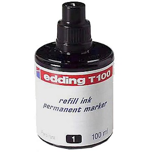 EDDING Nachfülltusche T 25 und T 100/4-T100001 schwarz Inh.100ml