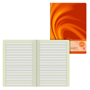 BRUNNEN Schulheft Vivendi Lineatur 2 (2. Schuljahr) liniert DIN A4 Rand rundum, 16 Blatt