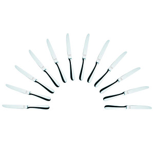 12 solex® Messer Baguette silber