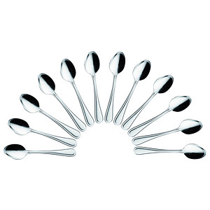 12 solex® Kaffeelöffel Selina silber