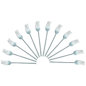 12 solex® Gabeln Helena silber