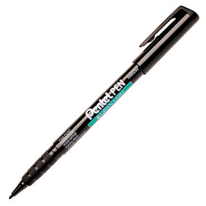 Pentel Permanent-Marker GREEN-LABEL NMS50, schwarz (5231727)
