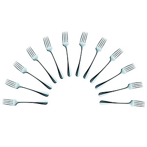 12 solex® Dessertgabeln Baguette silber
