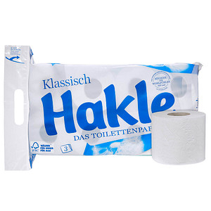 Hakle Toilettenpapier KLASSISCH 3-lagig 8 Rollen