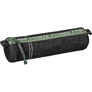 BRUNNEN Schlampermäppchen s'maepp street style schwarz/grün, 20,0 x 4,5 cm