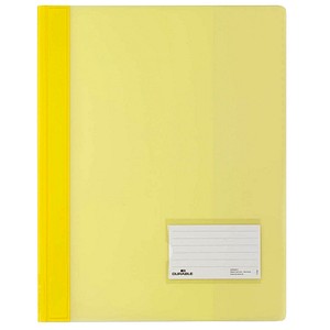 10 DURABLE Schnellhefter DURALUX® Kunststoff gelb DIN A4 überbreit