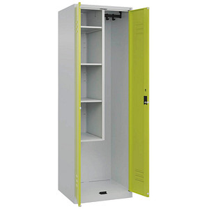 CP Putzmittelschrank Classic Plus 080100-00-S10009 lichtgrau, clowngrün 60,0 x 50,0 x 185,0 cm, aufgebaut