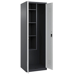CP Putzmittelschrank Classic Plus 080100-00-S10011 lichtgrau, anthrazitgrau 60,0 x 50,0 x 185,0 cm, aufgebaut