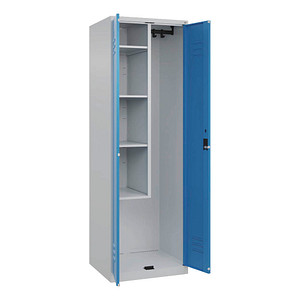 CP Putzmittelschrank Classic Plus 080100-00-S10017 lichtblau, lichtgrau 60,0 x 50,0 x 185,0 cm, aufgebaut