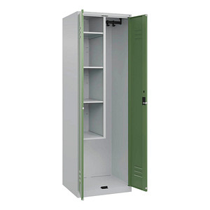CP Putzmittelschrank Classic Plus 080100-00-S10019 resedagrün, lichtgrau 60,0 x 50,0 x 185,0 cm, aufgebaut