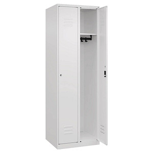 CP Spind Classic Plus verkehrsweiß 080000-20-S10013, 2 Schließfächer 60,0 x 50,0 x 185,0 cm