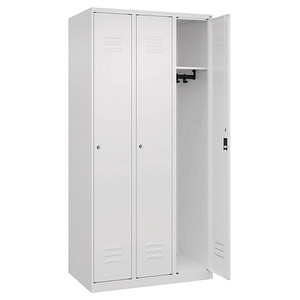 CP Spind Classic Plus verkehrsweiß 080000-30-S10016, 3 Schließfächer 90,0 x 50,0 x 185,0 cm