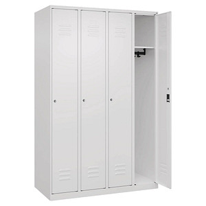 CP Spind Classic Plus verkehrsweiß 080000-40-S10027, 4 Schließfächer 120,0 x 50,0 x 185,0 cm