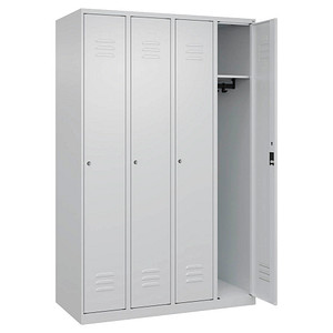 CP Spind Classic Plus lichtgrau 080000-40-S10023, 4 Schließfächer 120,0 x 50,0 x 185,0 cm