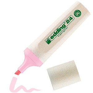 Textmarker 24 EcoLine pastellrosa Keilspitze, Strichbreite 2 - 5 mm