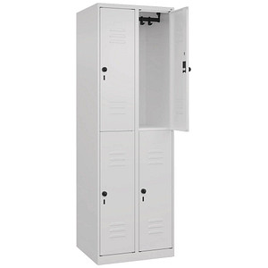 CP Spind Classic Plus verkehrsweiß 080300-20-S10012, 4 Schließfächer 60,0 x 50,0 x 185,0 cm