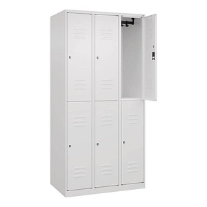 CP Spind Classic Plus verkehrsweiß 080300-30-S10040, 6 Schließfächer 90,0 x 50,0 x 185,0 cm