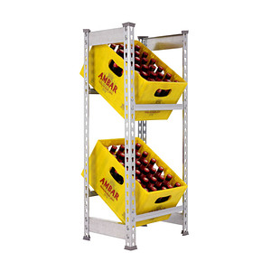 Simonrack Getränkekistenregal SIMONBOTTLE 2 8435104962596 silber 40,0 x 30,0 x 100,0 cm