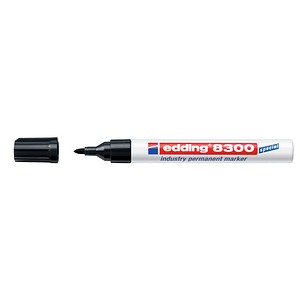 EDDING Permanent-Marker Edding E-8300 Schwarz Rundform 1.5 - 3 mm 1 St.