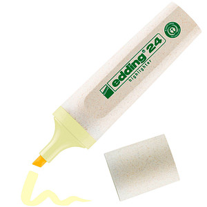 Textmarker 24 EcoLine pastellgelb Keilspitze, Strichbreite 2 - 5 mm