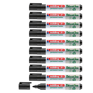 EDDING Permanent-Marker EcoLine Edding E-21 Schwarz Rundform 1.5 - 3 mm 1 St.
