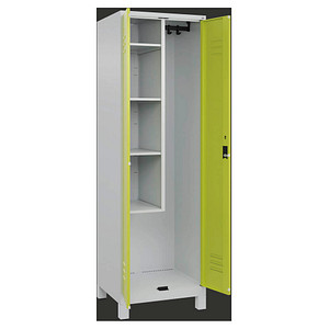 CP Putzmittelschrank Classic Plus 080110-00-S10010 clowngrün, lichtgrau 60,0 x 50,0 x 195,0 cm, aufgebaut