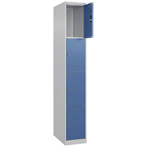 CP Schließfachschrank Classic Plus lichtblau, fernblau 080000-104-S10005, 4 Schließfächer 30,0 x 50,0 x 185,0 cm