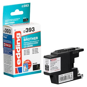 EDDING Tintenpatrone 18-393 wie Brother LC1240BK schwarz (18-393)