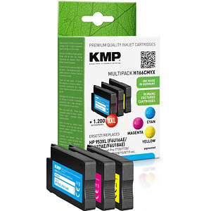 KMP Tintenpatrone ersetzt HP 953XL (F6U16AE, F6U17AE, F6U18AE)