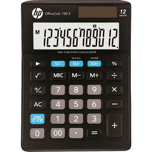 Tischrechner HP OfficeCalc 100II schwarz, Premium Series, Display