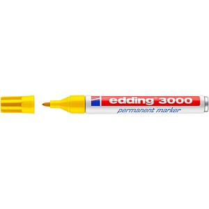 edding 3000 Permanentmarker gelb 1,5 - 3,0 mm