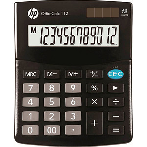Tischrechner HP OfficeCalc 112 schwarz Lite Series, 12-stelliges Display