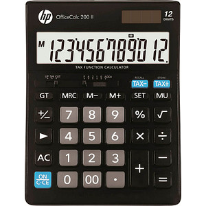 Tischrechner HP OfficeCalc 200II schwarz, Premium Series, Display