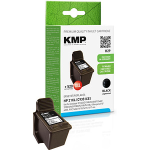 KMP H29 Schwarz Tintenpatrone