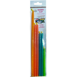 6 JADE Verschlussclips Zauber-Clips mehrfarbig