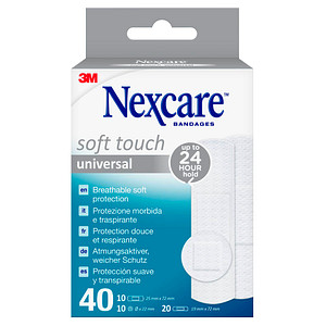 Nexcare™ Pflaster Soft Touch Universal N0540ASNEW weiß, 40 St.