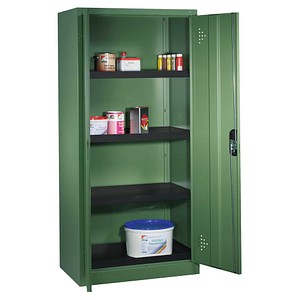 CP Umweltschrank 8921-316 resedagrün 93,0 x 50,0 x 195,0 cm, aufgebaut