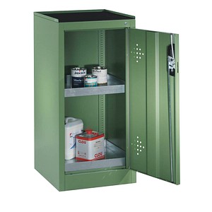 CP Umweltschrank 8721-315 resedagrün 50,0 x 50,0 x 100,0 cm, aufgebaut