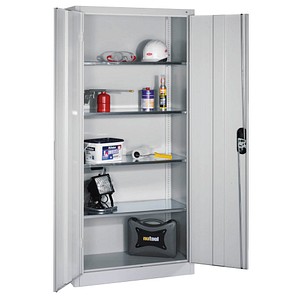 CP Stahlschrank 8920-052 lichtgrau 93,0 x 40,0 x 195,0 cm, aufgebaut